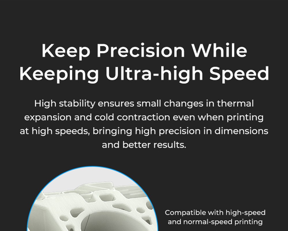 Creality Hyper Series 1.75mm PLA 3D tlačový filament 1KG - biely
