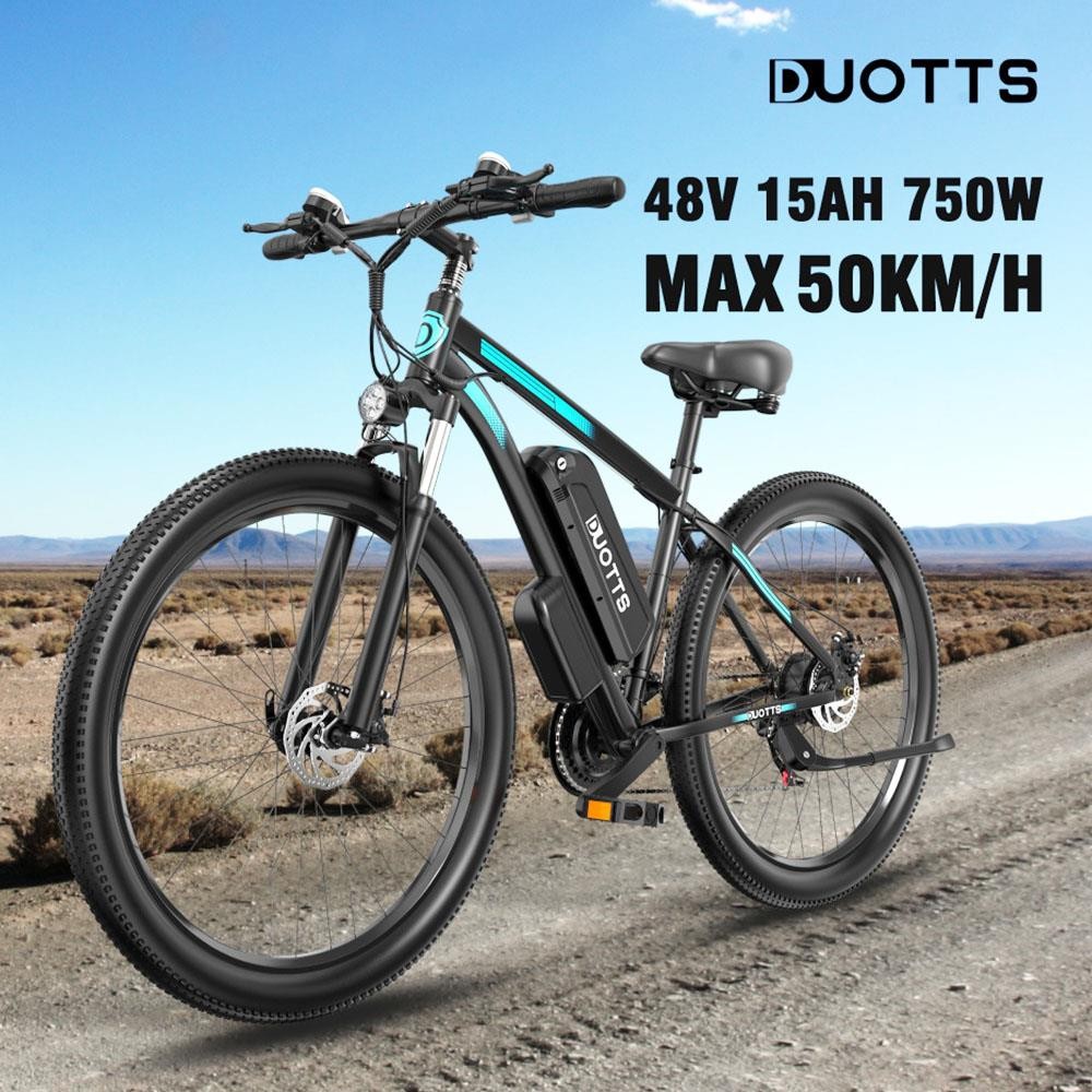 DUOTTS C29 Elektrobicykel 750W Horský bicykel 2*48V 15Ah Batérie 50km Dojazd 50km/h Max. rýchlosť Shimano 21 rýchlostí