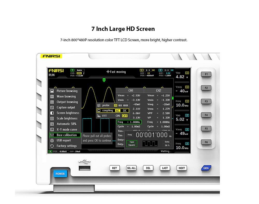 Promotion Fnirsi D Oscilloscope Num Rique En Canaux Bande Passante Mhz Taux D