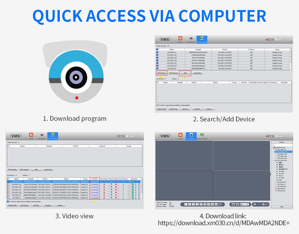 Hiseeu 2MP Home Security IP Camera with 64G Card, Baby Monitor, Smart Auto Tracking, Video Record, Infrared Night Vision, Two-way Audio, 11 IR LEDs, WiFi Connection