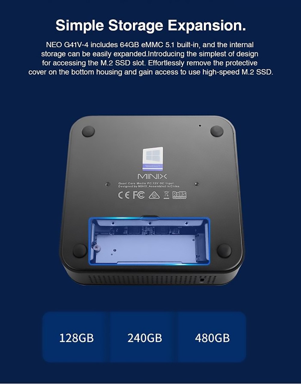 MINIX G41V Mini PC Intel Celeron N4100