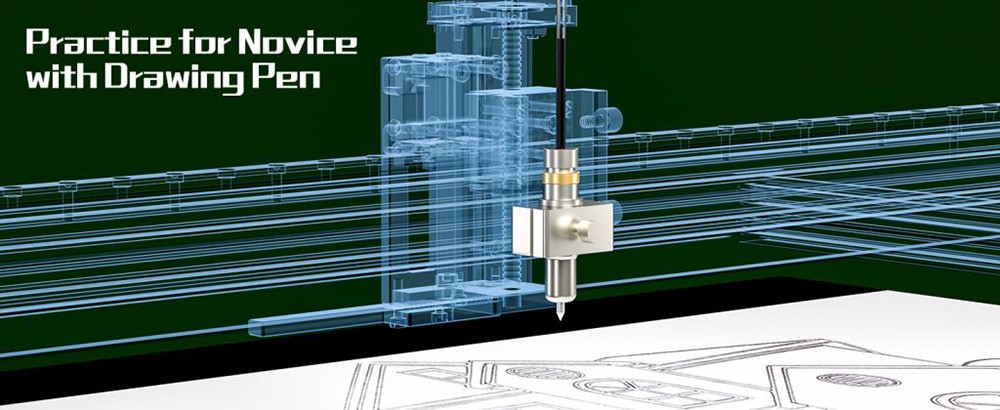 NEJE Max 4 Laser Engraver with Drawing Pen, Auto Air-Assist, 4-Axis Control, 750mm/s Move Speed, Engraving Size 750*460mm, Support Wireless Offline Work