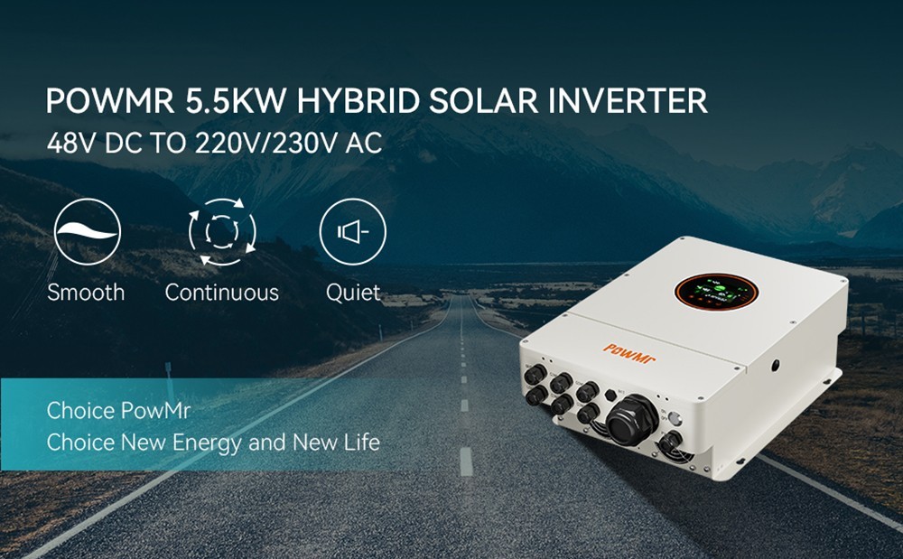 Powmr 5500w Vde4105 Certified Hybrid Solar Inverter 0470