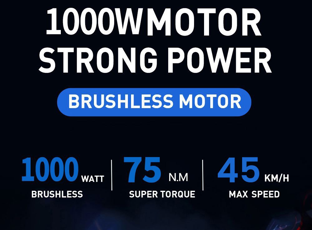 RANDRIDE YG90B Elektrobicykel 1000W Motor 45km/h Max. rýchlosť 48V 17Ah Batéria 70-90KM Max. dojazd 27,5*2.4'' Pneumatiky CST 120kg zaťaženie Mikroprevodovka 27 prevodov