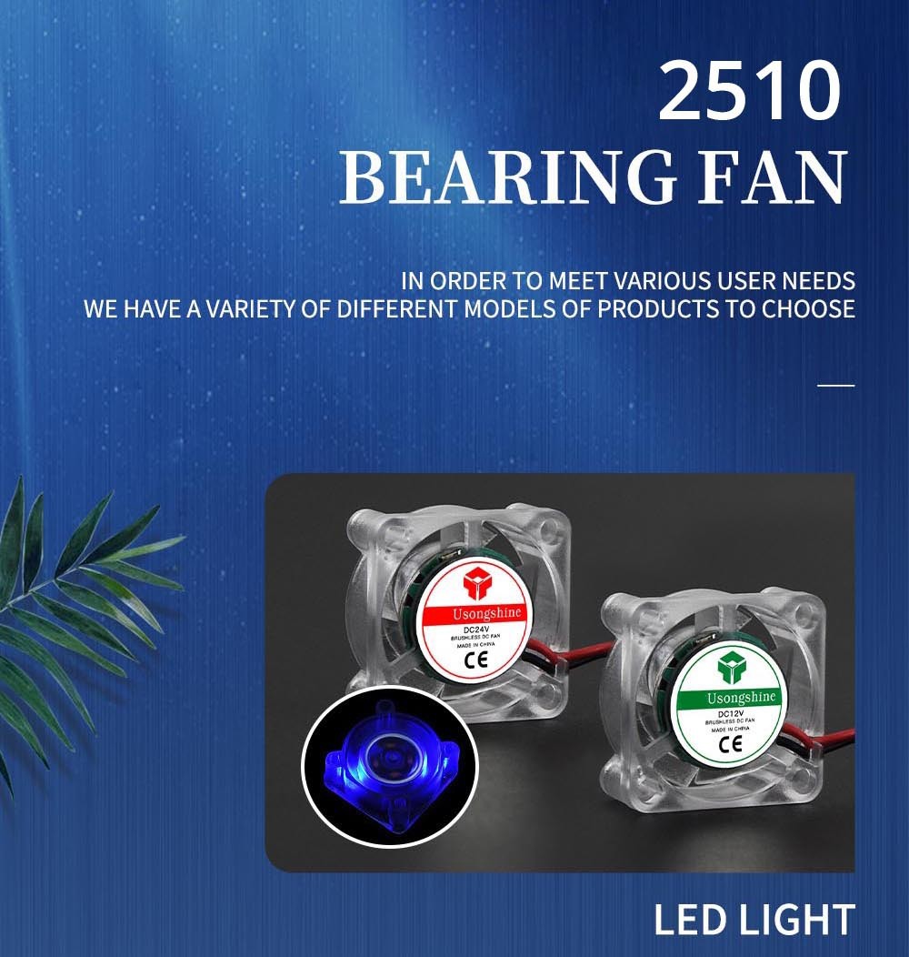 TWO TREES 24V 2510 Luminous Hydraulic Bearing Fan