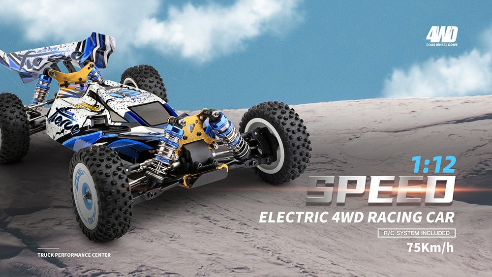 Promotion > Wltoys 124017 V2 Moteur 4300KV Amélioré 1/12 2.4G 4WD 75km