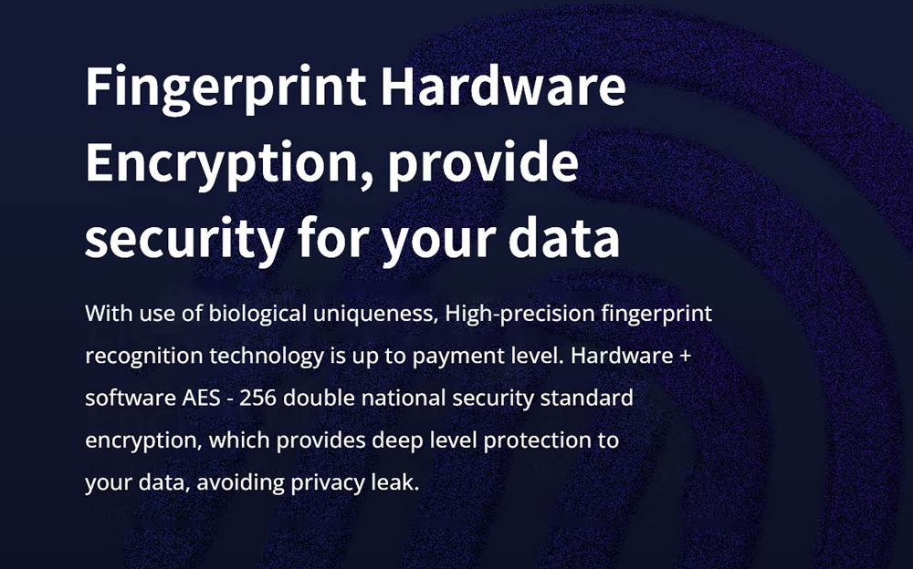 onemodern M8 SSD Hardware Fingerprint Hard Encryption 2TB