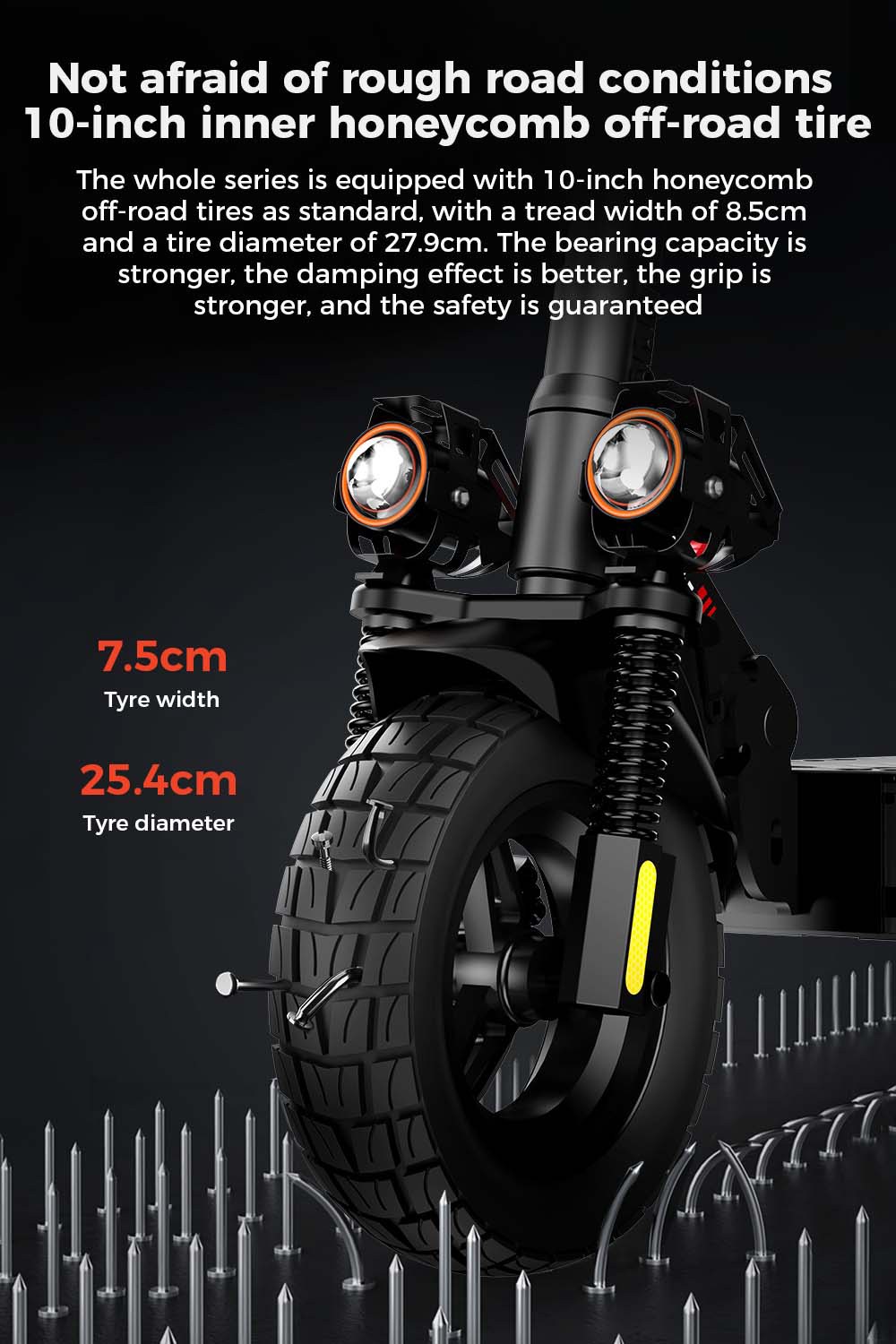 iScooter IX4 Electric Scooter 10'' Honeycomb Tires 800W Motor 45km/h Max Speed 48V 15Ah Battery 40-45km Range App Control