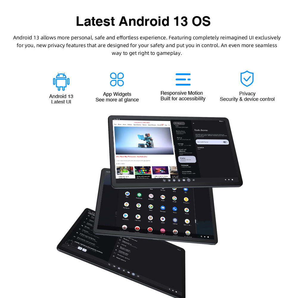 N-one NPad X 10.95'' 4G LTE Tablet, Dual SIM, MTK Helio G99 CPU, 8GB RAM 128GB ROM, Android 13, 5G WiFi, 8MP Front Camera, 20MP + 2MP Rear Camera, 8600mAh Battery, 18W PD Charging