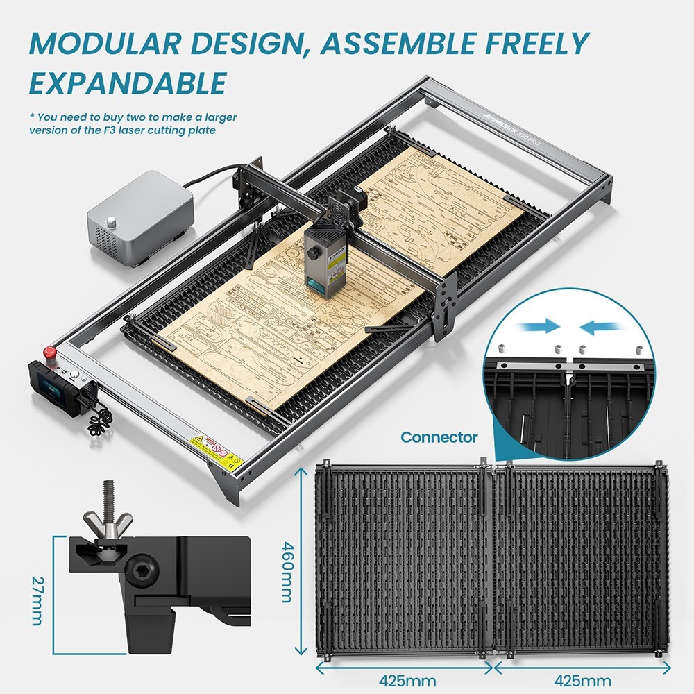 ATOMSTACK Maker F3 460*425mm Matrix Cutting Panel for Laser Engravers