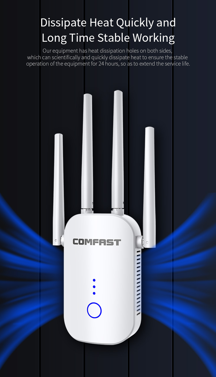 COMFAST CF-WR758AC WiFi Amplifier 1200Mbps Dual-band EU