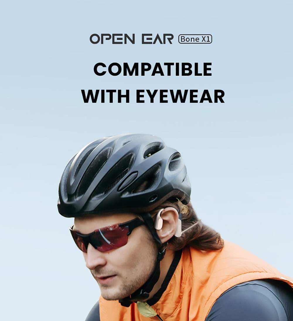Coowoo OPENEAR Bone-X1 Bone Conduction Earphone Black