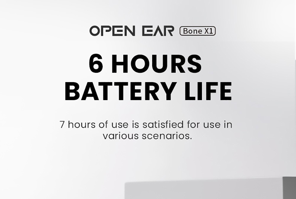 Coowoo OPENEAR Bone-X1 Bone Conduction Earphone Black
