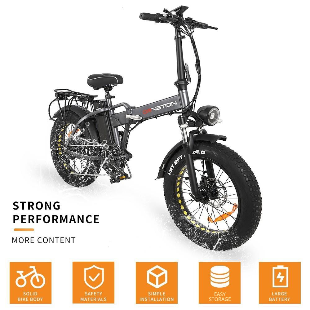 50 EUR OFF for Touroll S1 Electric Fat Bike, 750W Motor, 20*4.0″ Fat Tire