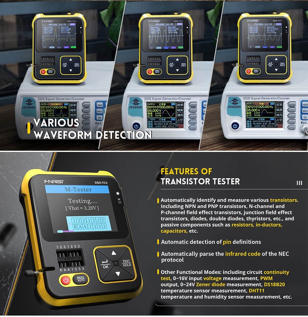 FNIRSI DSO-TC2 2 In 1 Digital Oscilloscope