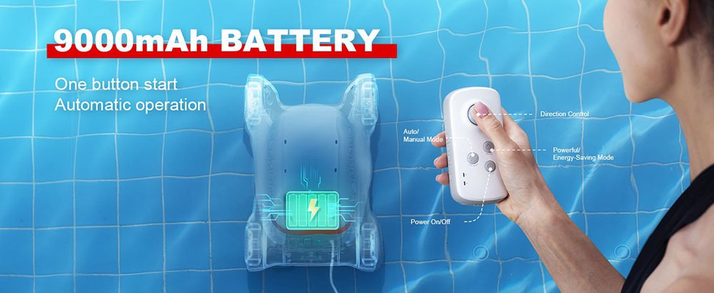 Genkinno P1 Intelligent Cordless Automatic Pool Cleaner Robot for Swimming Pool