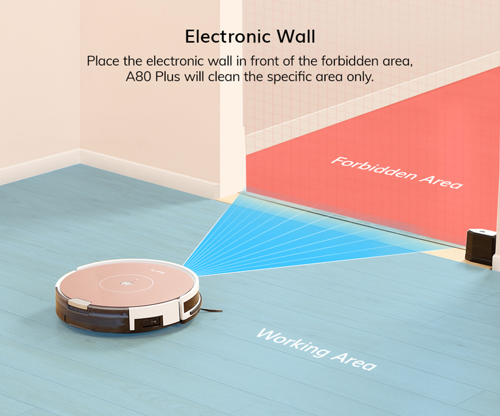 ILIFE A80 Plus Robot Vacuum Mop Cleaner