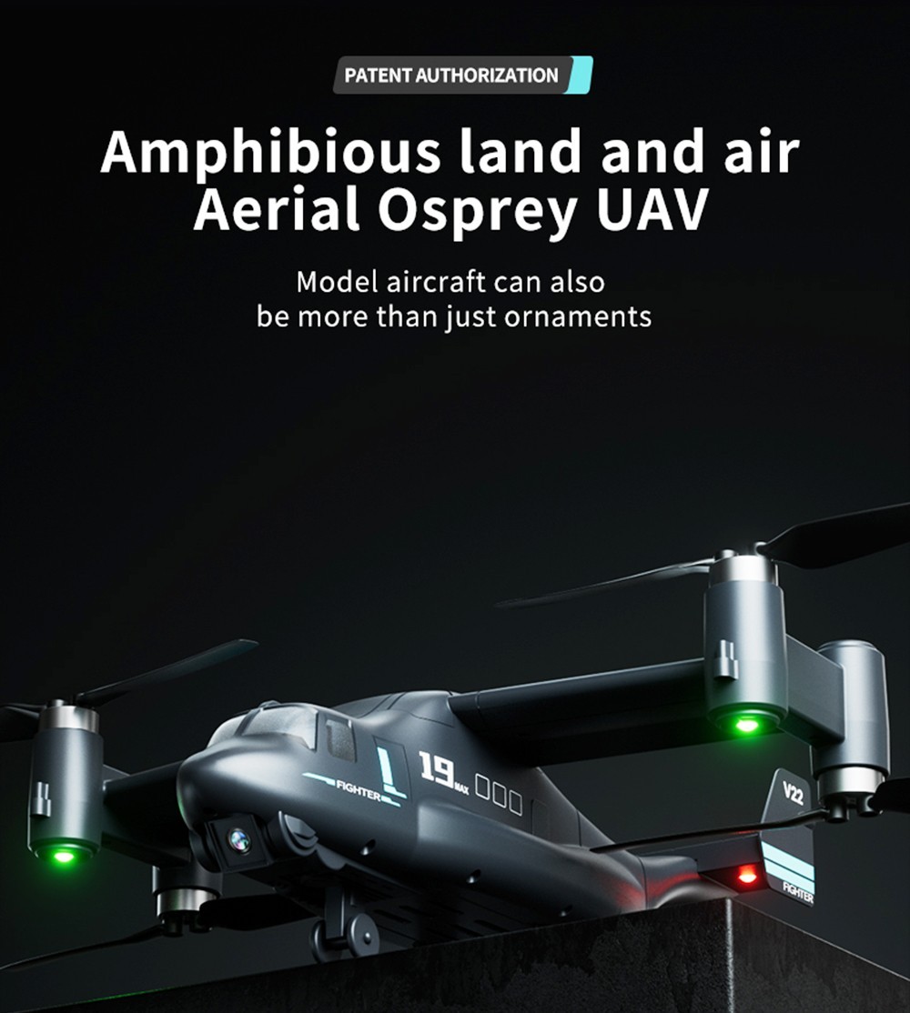 JJRC X27 RC Drone with 1080P HD Wide-angle Camera, WiFi FPV, GPS Altitude Hold Headless Mode - 3 Batteries
