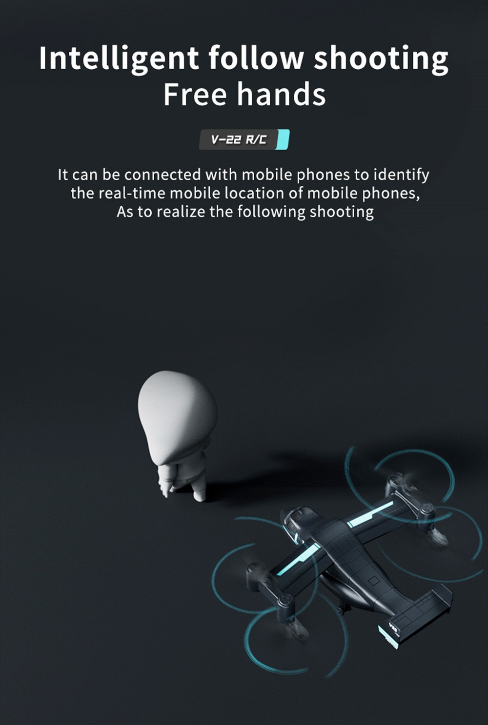 JJRC X27 RC Drone with 1080P HD Wide-angle Camera, WiFi FPV, GPS Altitude Hold Headless Mode - 3 Batteries