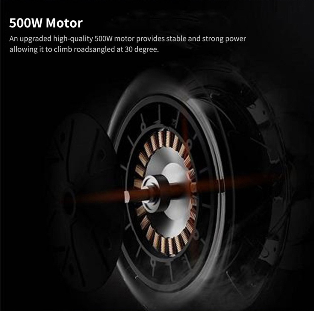 KUGOO G5 Folding Electric Scooter 10 inch Tire 500W Motor 22 MPH Max Speed 48V 16Ah Battery 50 Mile Max Range - Black