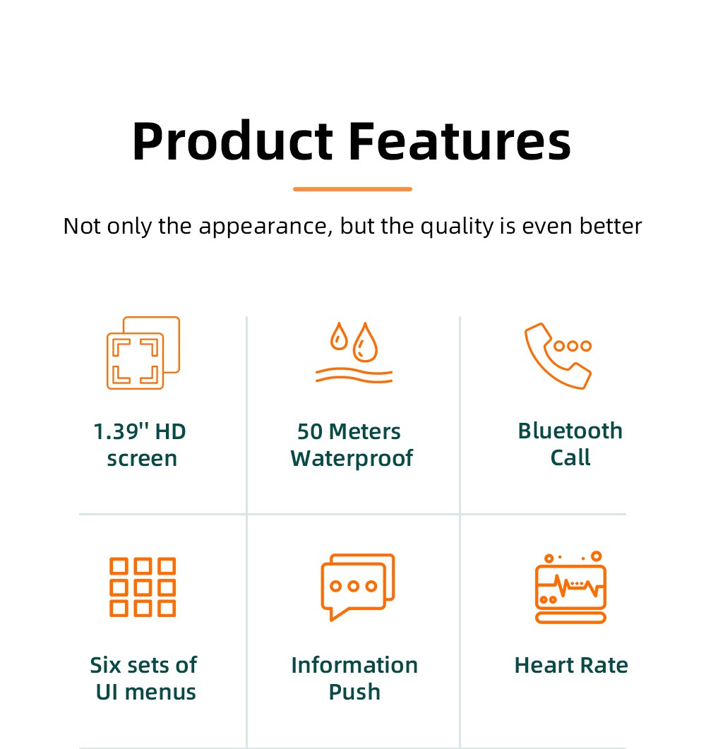 LOKMAT ATTACK 2 Pro Smartwatch 1.39'' TFT LCD Screen Bluetooth 5.2 IP68 Waterproof Heart Rate & Blood Pressure Monitor, Fitness Tracker - Gold