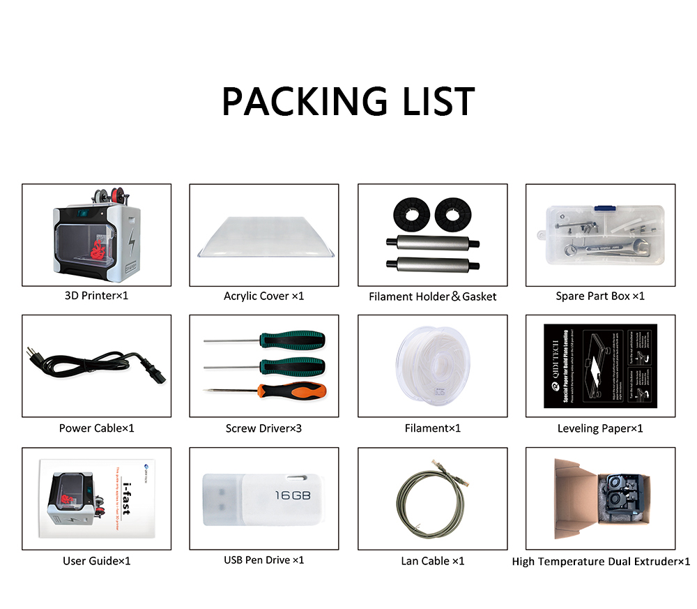 QIDI i Fast 3D Printer Russia