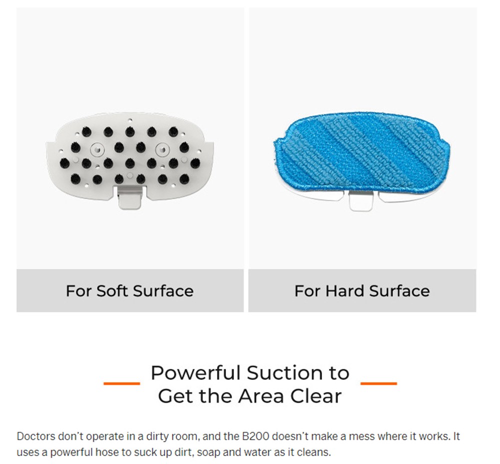 UWANT B200 Multifunctional Cloth Cleaning Machine Vacuum Spot Cleaner Integration Washing Machine 12000Pa Suction 1500ML Water Tank Self-Cleaning Low Noise for Carpet Sofa Curtain Mattress Upholstery - Grey