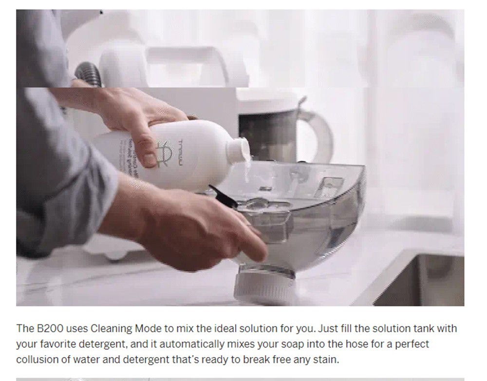 UWANT B200 Multifunctional Cloth Cleaning Machine Vacuum Spot Cleaner Integration Washing Machine 12000Pa Suction 1500ML Water Tank Self-Cleaning Low Noise for Carpet Sofa Curtain Mattress Upholstery - White