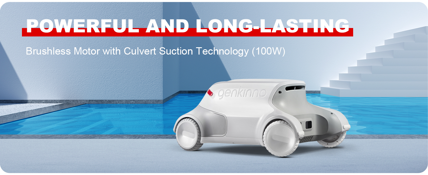 Genkinno P1 Intelligent Cordless Automatic Pool Cleaner Robot for Swimming Pool