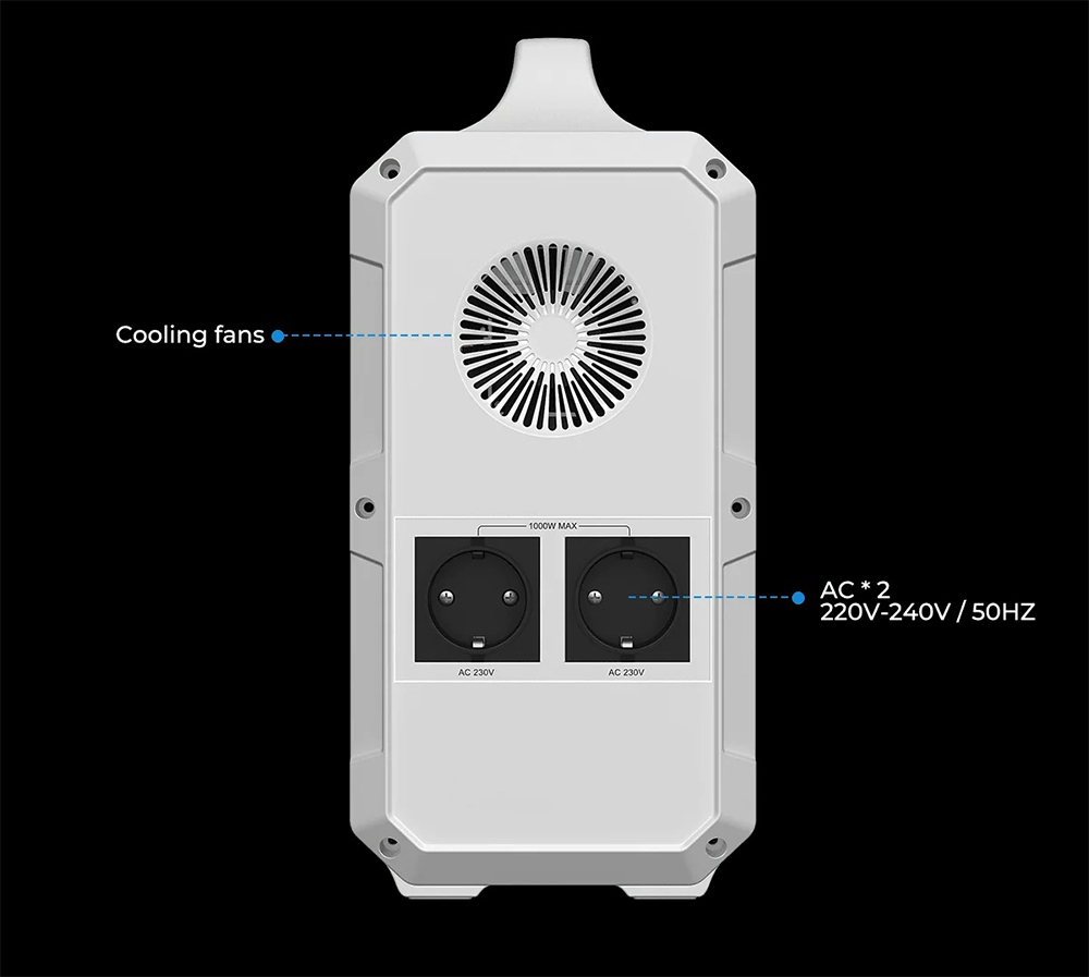 BLUETTI Poweroak EB150 Power Station, 1500 Wh/1000 W 101351 MAh/14.8 V