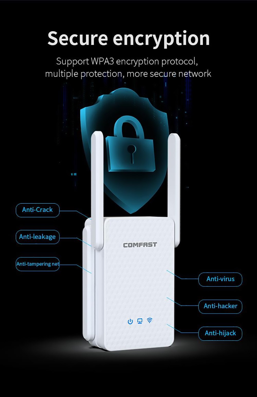 COMFAST CF-XR186 WiFi Signal Amplifier US