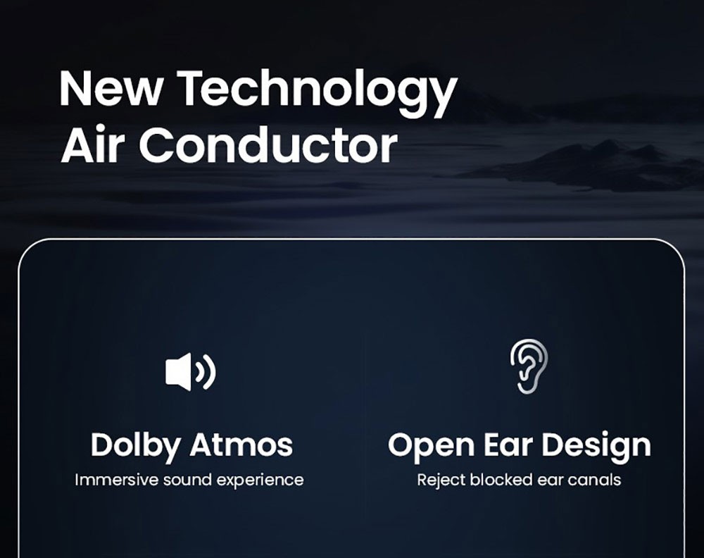 Coowoo OPEN EAR Duo Sports Headset Bluetooth 5.2