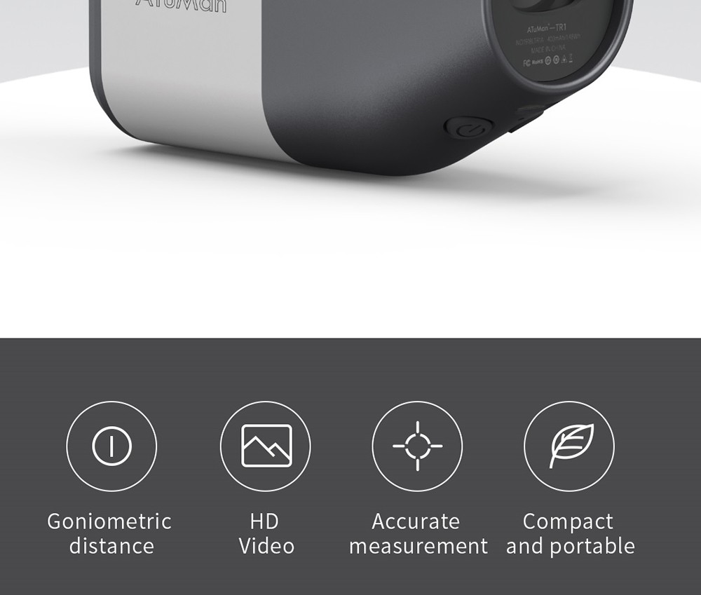 Xiaomi Duka TR1 LCD Screen Sightseeing Telescope Rangefinder for Golf Sport, Hunting, Survey, Travel - 1200M