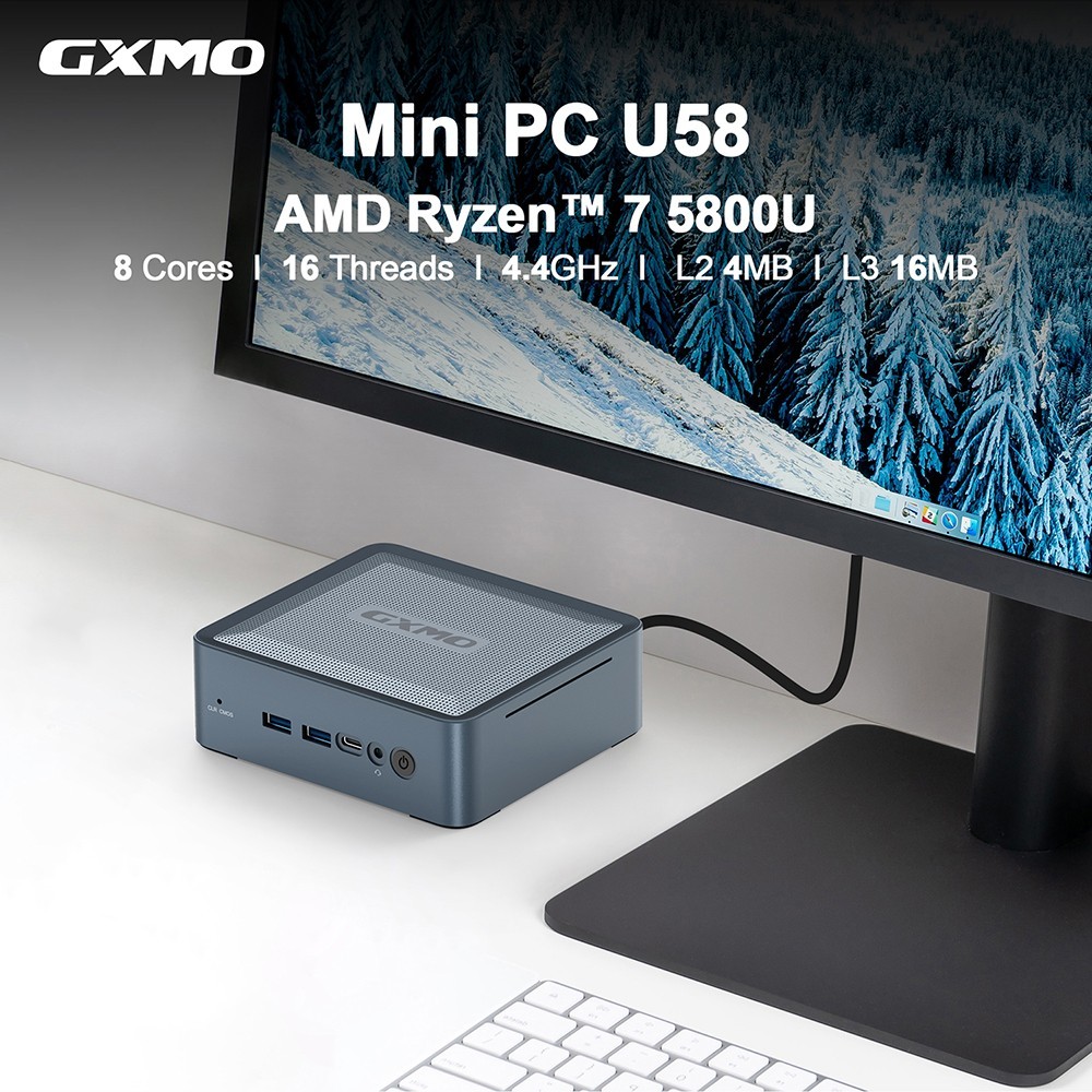 GXMO U58 mini PC AMD Ryzen 7 5800U US