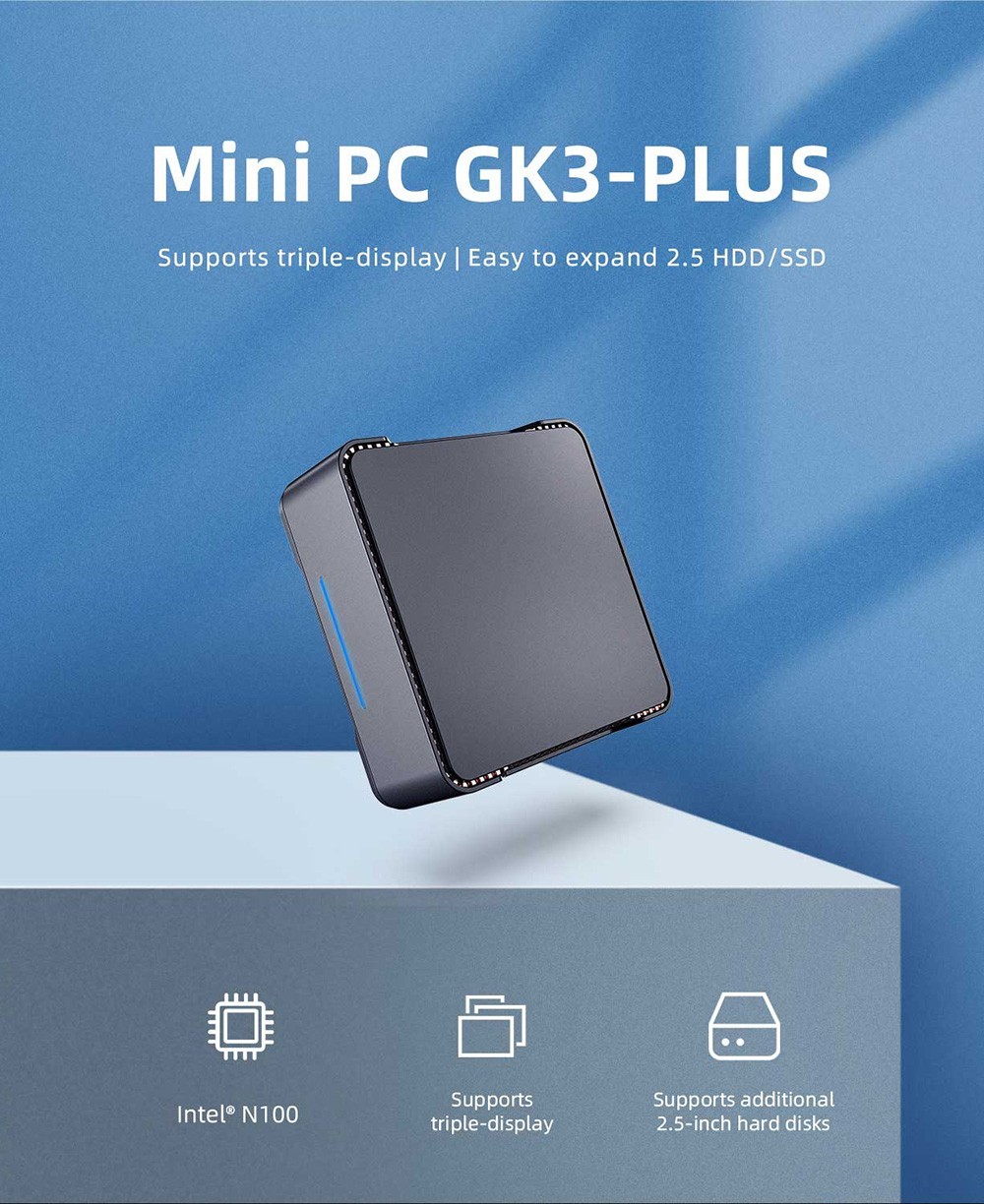 OUVIS GK3 Plus Mini PC Intel Alder Lake N100 EU