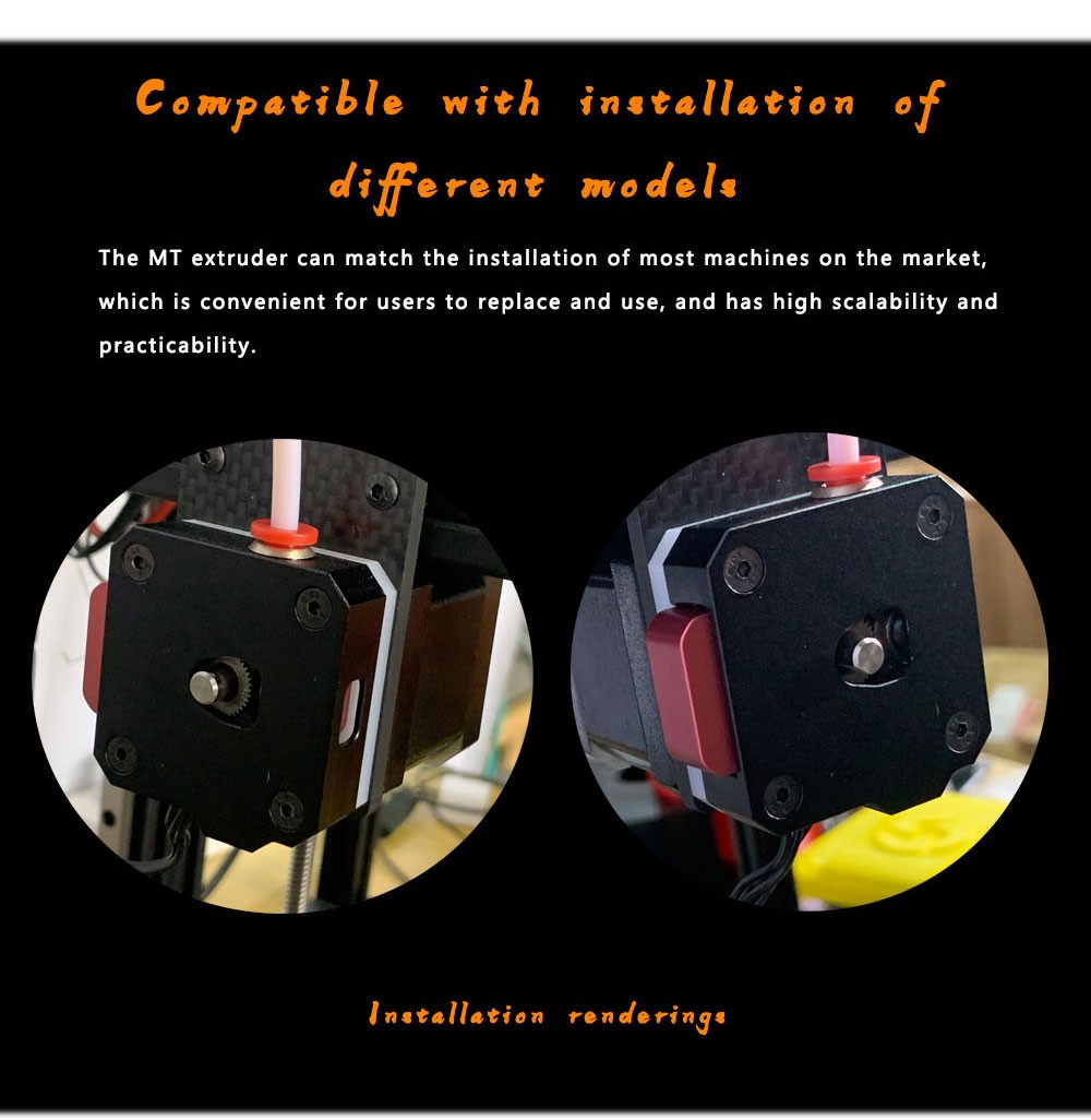 Lerdge Left MT Extruder + Gear