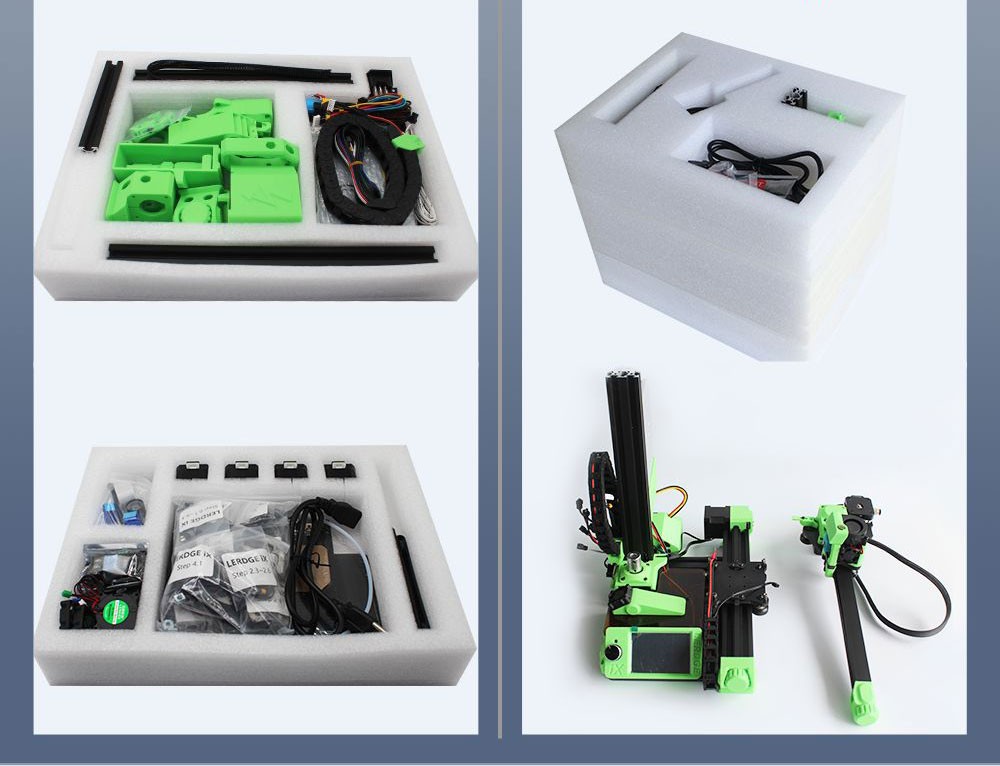 Lerdge iX 3D Printer RTP Version, Pre-Assembly, 0.1mm Printing Accuracy, 200mm/s Printing Speed, PEI Flexible Sheet, 3.5 Inch IPS Touch Screen, TMC2226 Silent Driver, Resume Printing, Full-Metal Extruder, 180*180*180mm, V2.0 Version - Orange