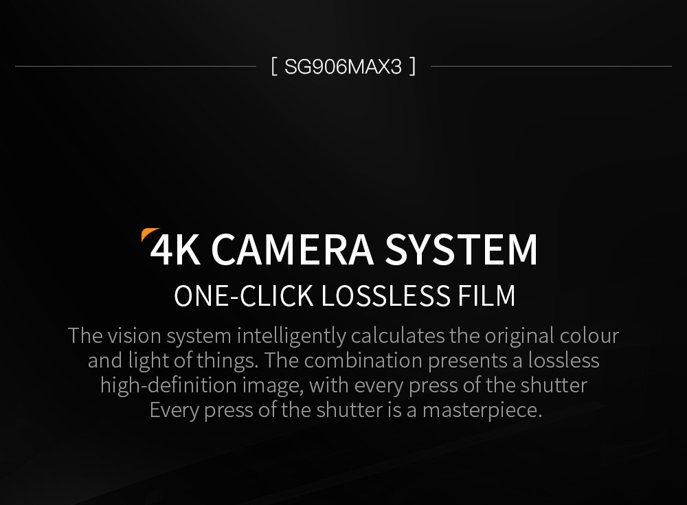 ZLL SG906 Max 3 RC Drone Visual Obstacle Avoidance 3-Axis Gimbal 4K Camera GPS Smart Follow - 1 Battery