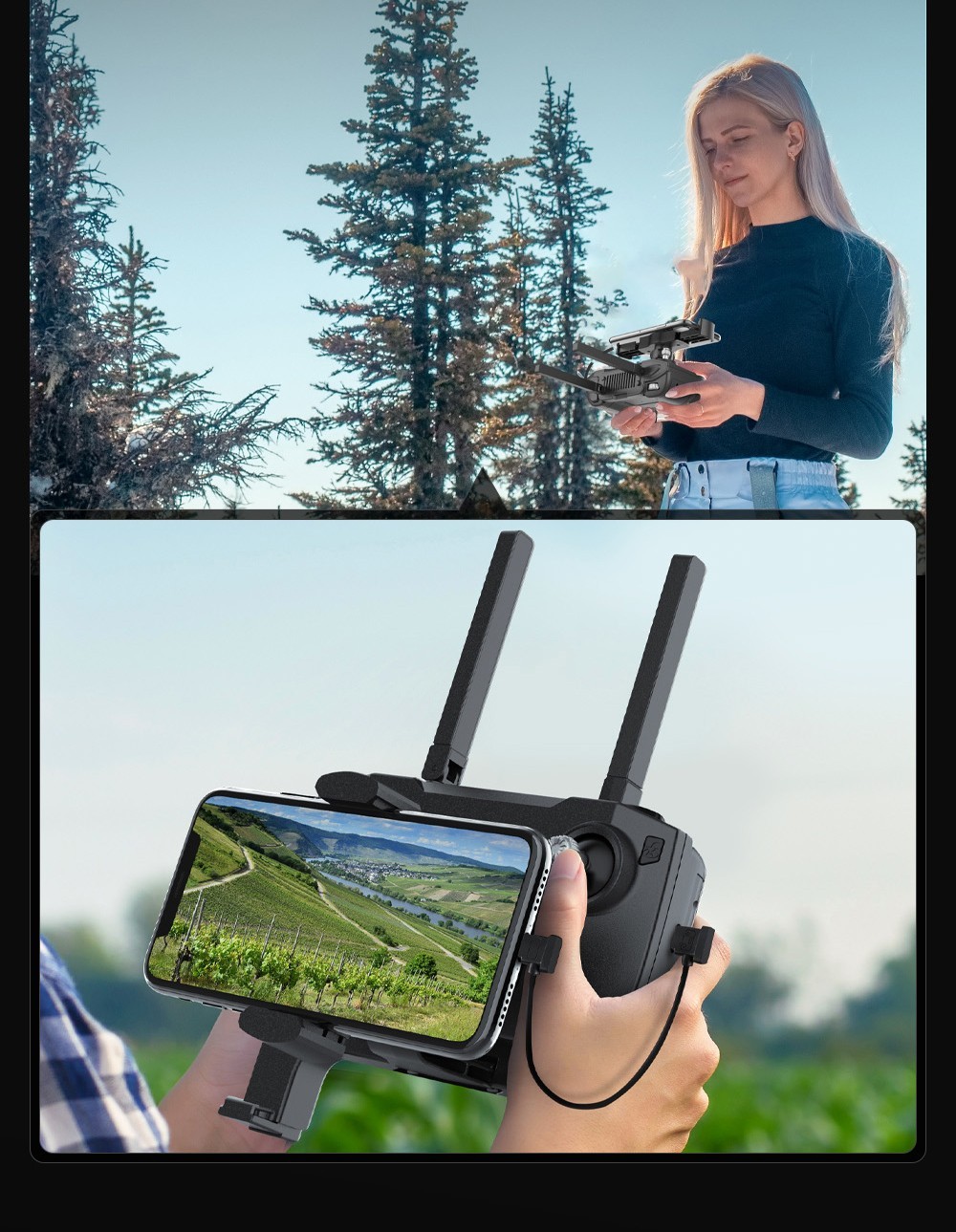 ZLL SG906 Max 3 RC Drone Visual Obstacle Avoidance 3-Axis Gimbal 4K Camera GPS Smart Follow - 2 Batteries