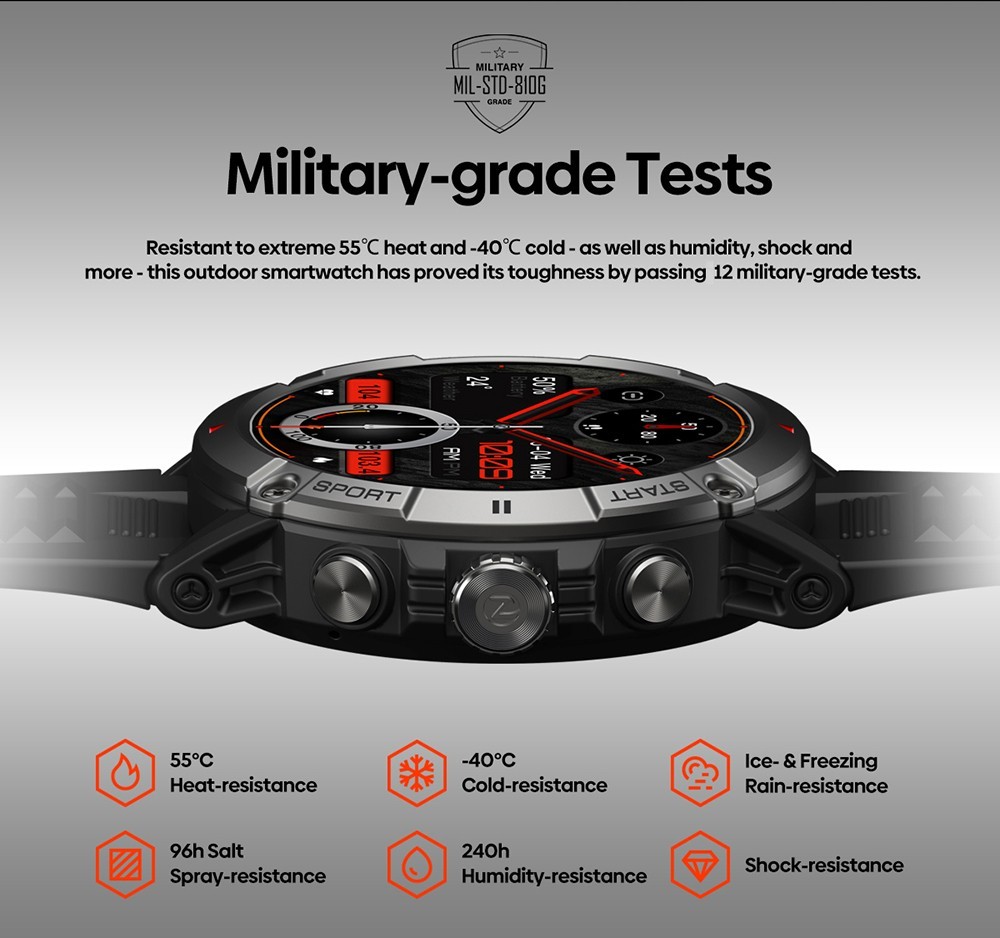 Zeblaze Ares 3 Smartwatch Black