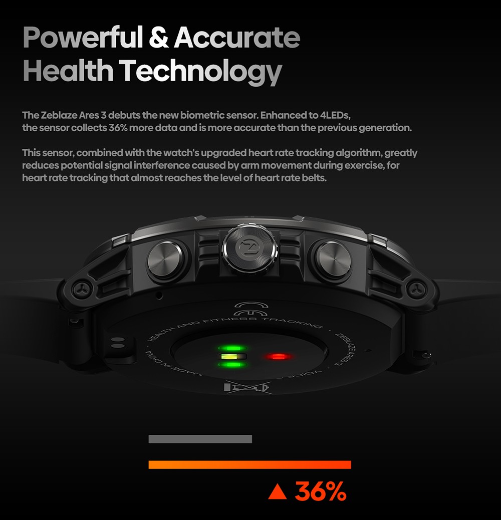Zeblaze Ares 3 Smartwatch Black
