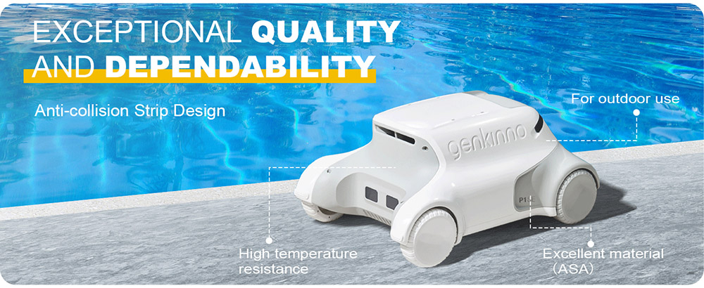 Genkinno P1 SE Cordless Automatic Robotic Pool Vacuum Cleaner For Above/In Ground Swimming Pool