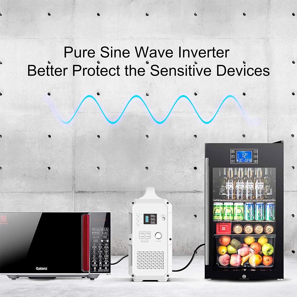 BLUETTI Poweroak EB150 Power Station, 1500 Wh/1000 W (101351 mAh/14.8 V), Battery Generator with Lithium Battery, 2xAC Outlets(Standard AC230 V EU Plug), 1xDC12 V for Car, 1xPD Type C (max. 45 W) for USB-C and 4xUSB 5V/3A Outputs, for Outdoor - Blue