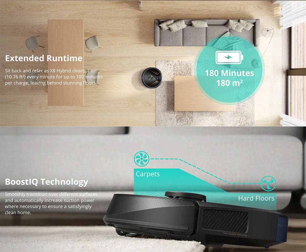 eufy RoboVac X8 Hybrid Robot Vacuum Cleaner