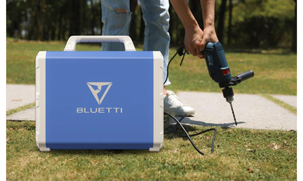 BLUETTI Poweroak EB150 Power Station, 1500 Wh/1000 W (101351 mAh/14.8 V), Battery Generator with Lithium Battery, 2xAC Outlets(Standard AC230 V EU Plug), 1xDC12 V for Car, 1xPD Type C (max. 45 W) for USB-C and 4xUSB 5V/3A Outputs, for Outdoor - Black