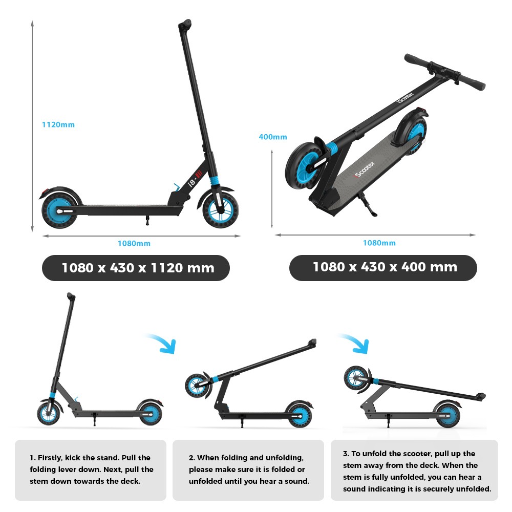iScooter i8 Electric Scooter 8 inch Tire