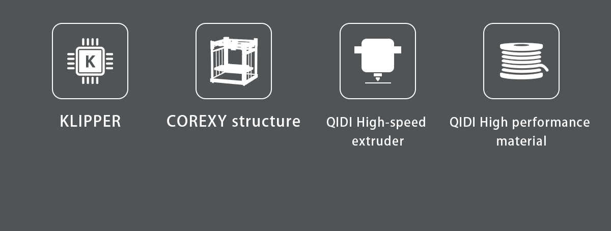 QIDI TECH X-Plus 3 3D Printer, Auto Levelling, 600mm/s Printing Speed, Flexible HF Board, Chamber Circulation Fan, Filament Detection, Dryer Box, 280*280*270mm