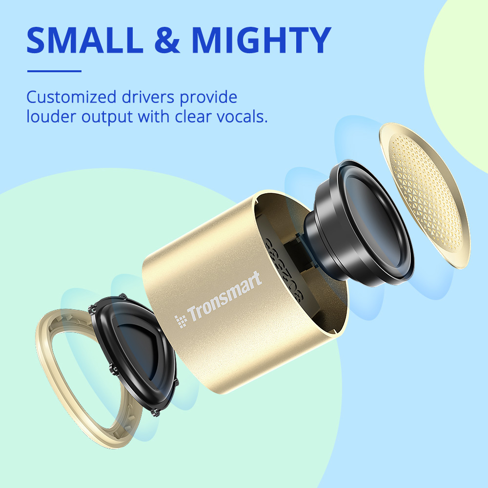 Tronsmart Nimo Mini Bluetooth Speaker - Gold