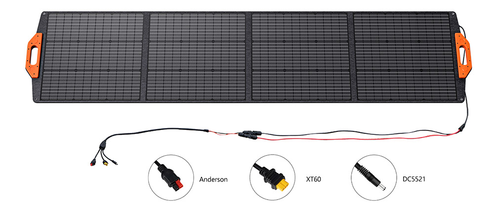 FOSSiBOT F2400 Prenosná napájacia stanica + FOSSiBOT SP200 18V 200W skladací solárny panel, 2048Wh/640000mAh LiFePO4 batéria, 2400W(4600W špičkový) solárny generátor, 3xAC RV Car USB Type-C QC3.0 PD DC5521 Pure Sine Wave Full Outlets, 1.5 hodín rýchleho nabíjania