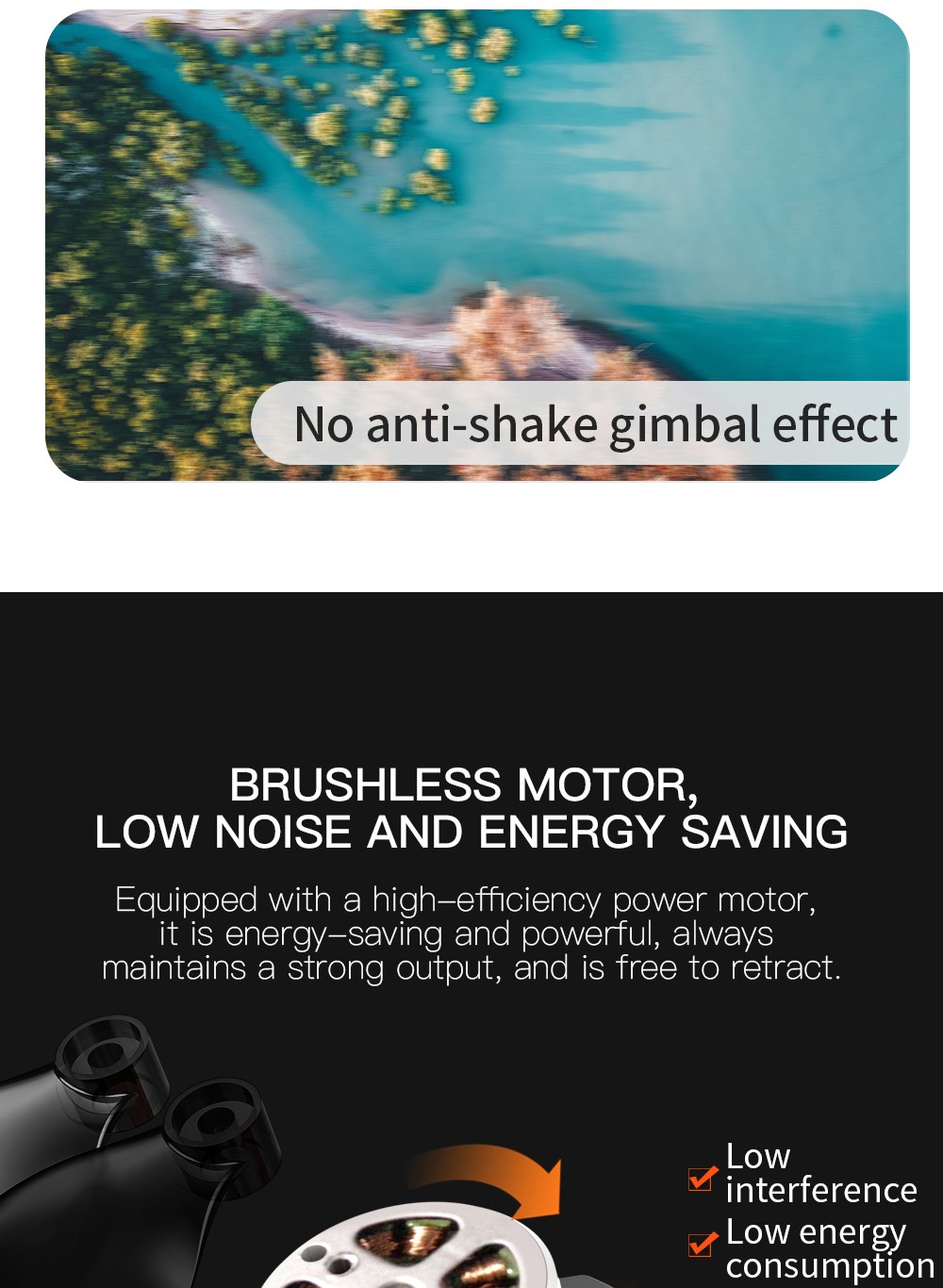 ZLL SG108 Pro RC Drone, 2-axis Anti-shake Gimbal, Dual Camera, APP Control, GPS/GLONASS Double Mode 1 Battery - Orange